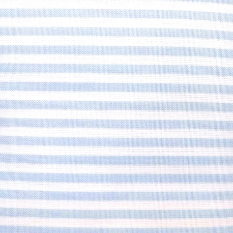 Tessuto Sostenuto Tinto in Filo a Righe Azzurre e Bianche, h140 Roberta De Marchi - 1