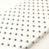 Tessuto Stampato Fondo Bianco con Pois Grigio Scuro, h138 Roberta De Marchi - 2 Tessuto Stampato Fondo Bianco con Pois Grigio Scuro, h138 Roberta De Marchi - 2