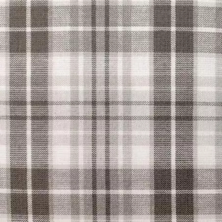 Tessuto Tinto in Filo in tonalità di Grigio con Quadretti, h160 Roberta De Marchi - 1
