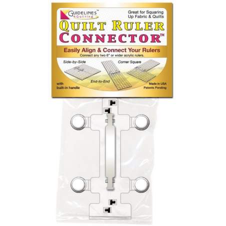 Guidelines Ruler Connector - Maniglia per collegare 2 righelli GL612 Guideline 4 Quilting - 1