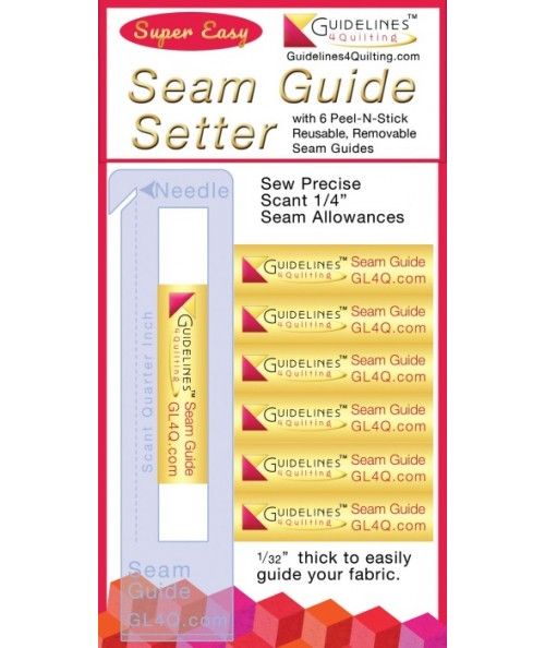 Seam Guide Setter - Allineamento ago ad 1/4" con 6 guide Peel & Stick