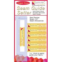 Seam Guide Setter - Allineamento ago ad 1/4" con 6 guide Peel & Stick Guideline 4 Quilting - 1