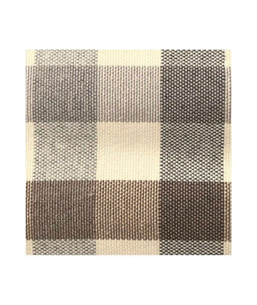 Tessuto Sostenuto Crema, Beige e Grigio a Quadrettiper Arredamento Stim Italia srl - 2