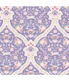 Tilda 110 Bon Voyage Hare Tile Blue, Tessuto Lepri Uccelli e Fiori su Blu Tilda Fabrics - 1