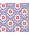 Tilda 110 Bon Voyage Ringflower Blue, Tessuto Fiori e Uccelli su Blu Tilda Fabrics - 1