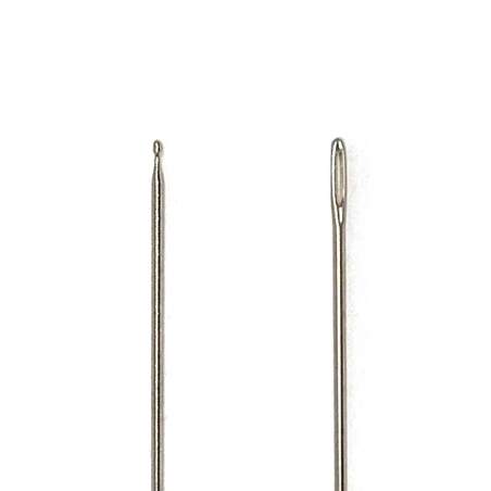 2 Aghi con Punta con Pallina per Ricamare -  37 x 0.6 mm  - 1