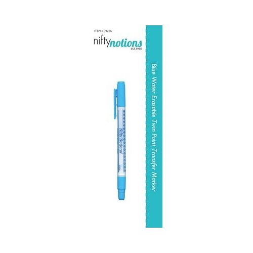 Water Soluble Marking Pen - Penna Idrosolubile Blu con Doppia Punta