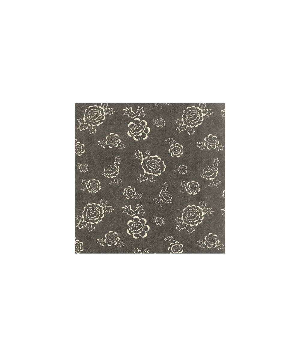 Moda Fabrics Black Tie Affair, Tessuto Nero con Fiori Moda Fabrics - 1