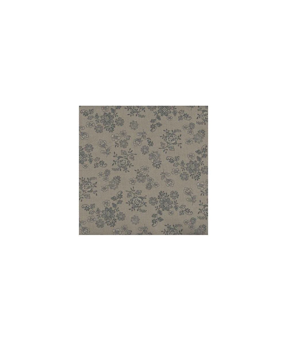 Stof Merci Beaucoup, Tessuto Grigio con Fiori Stof - 1