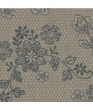 Stof Merci Beaucoup, Tessuto Grigio con Fiori Stof - 3