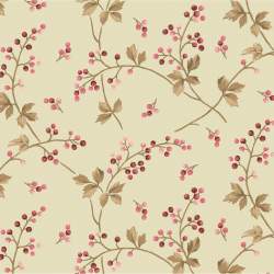 Maywood Studio, Tessuto Verde Chiaro con Viticci e Uva - Burgundy & Blush, Berry Vine Maywood Studio - 1