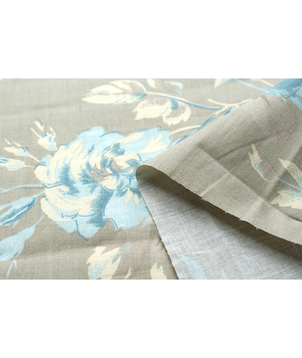 Mas d'Ouvan, Tessuto Beige con Grandi Rose Mas D’Ouvan - 3