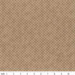 Moda Fabrics Essential Dots - Tessuto Tortora Sfumato con Pois Moda Fabrics - 1