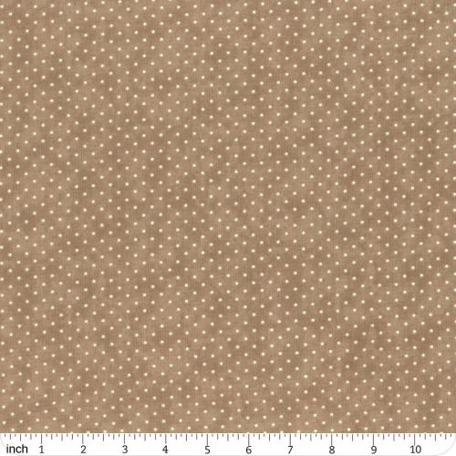 Moda Fabrics Essential Dots - Tessuto Tortora Sfumato con Pois Moda Fabrics - 1