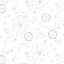 Maywood Studio - Basics White by Kimberbell - White on White Doodles Maywood Studio - 1