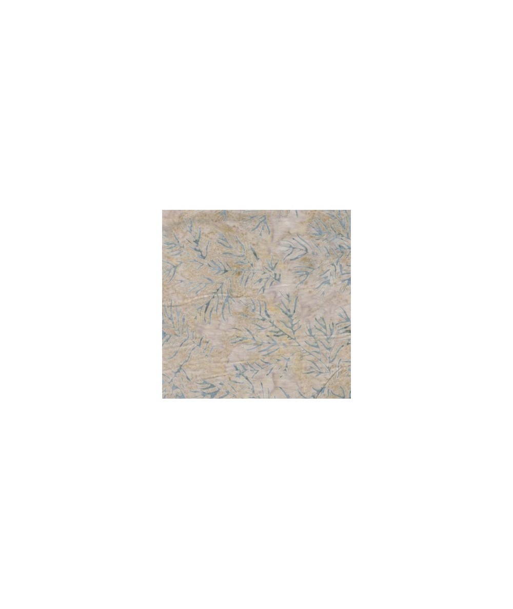 Moda Fabrics Snowbird Batiks, Tessuto Batik Crema con Foglie Moda Fabrics - 1 Moda Fabrics Snowbird Batiks, Tessuto Batik Crema con Foglie Moda Fabrics - 1