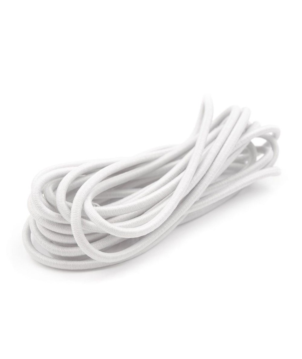 Nastro Elastico Cordonato da 2 mm - Bianco Le Antiche Mercerie - 1