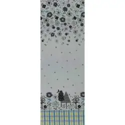 Lecien Lecre Spring, Tessuto Grigio con Fiori e Soffioni Lecien Corporation - 1