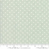 Moda Fabrics Poetry Prints, Tessuto Verde Acqua a Pois Moda Fabrics - 1