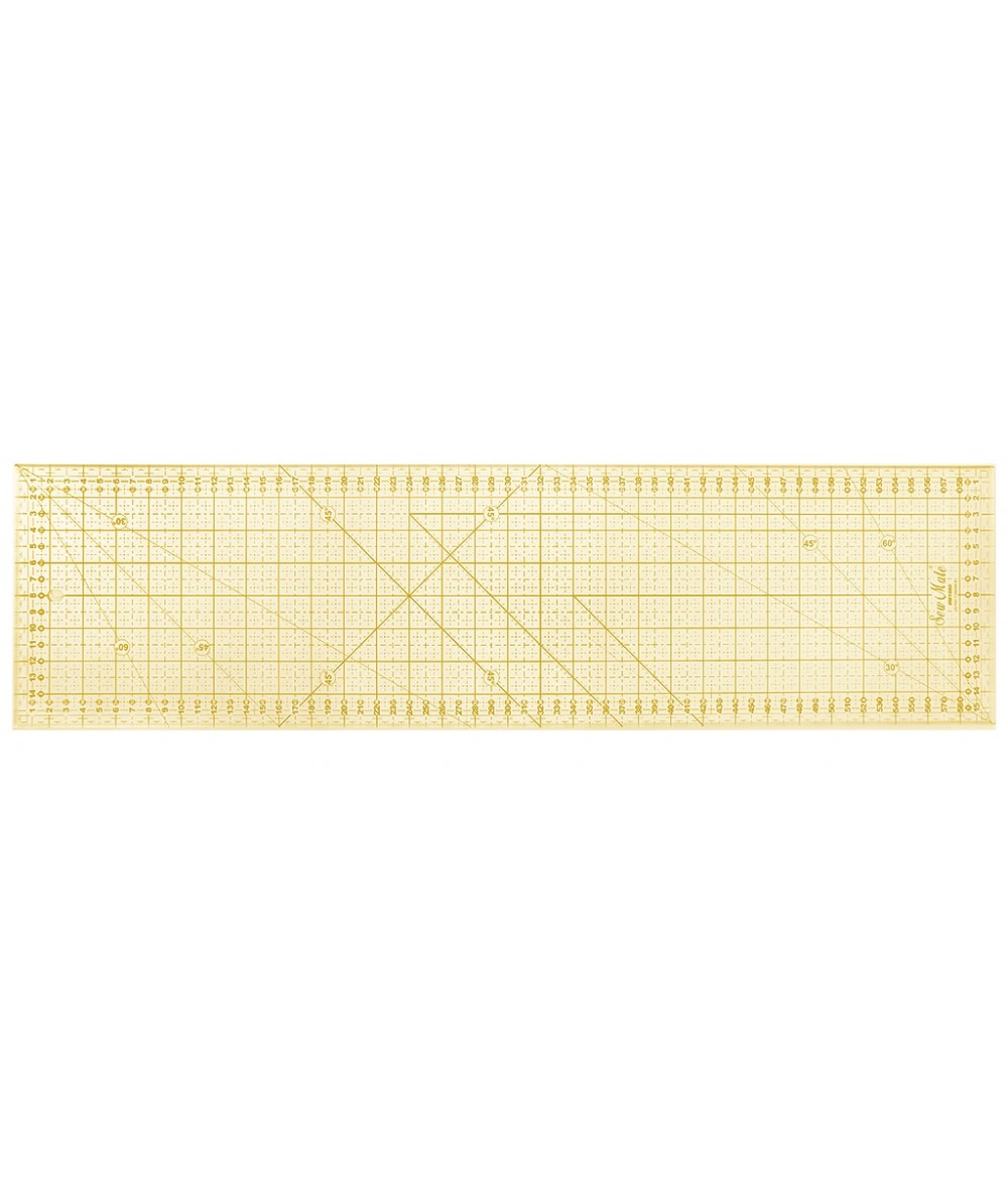Sew Mate, Righello Patchwork 16 x 60 cm - Griglia Gialla Sew Mate - 1