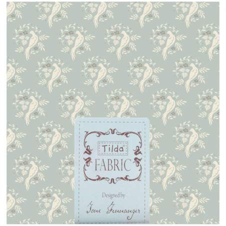 Tilda Fat Quarter Bird Bluegray Tilda Fabrics - 1