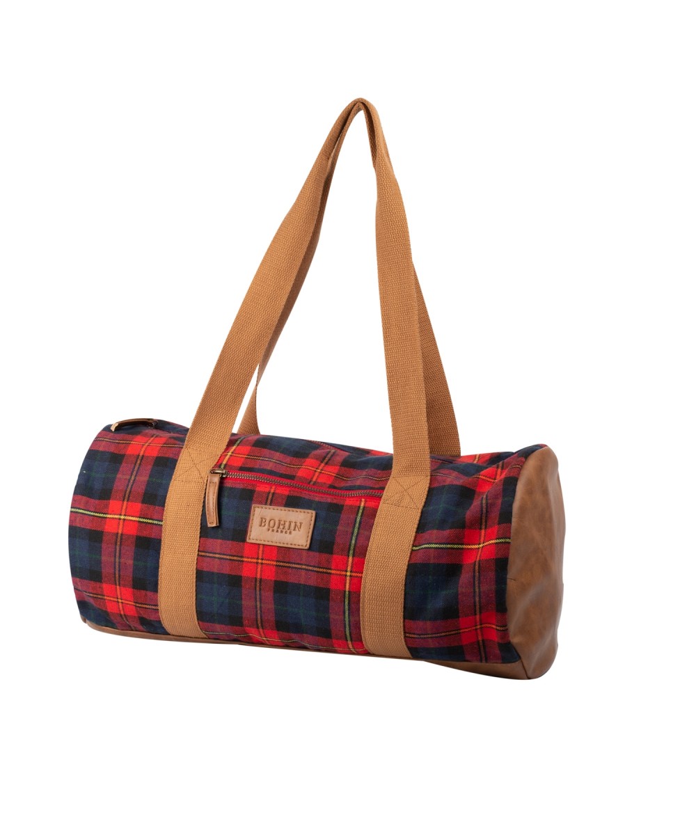 Bohin, Borsa Porta Lavoro per la Maglia con Zip, Scozzese - cm 42 x 22 x 20 Bohin - 1