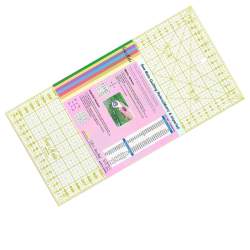 Sew Mate, Righello Patchwork 16 x 32 cm - Griglia Gialla Sew Mate - 1