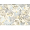 Lecien Centenary 25th by Yoko Saito, tessuto beige con foglie e ghiande Lecien Corporation - 1