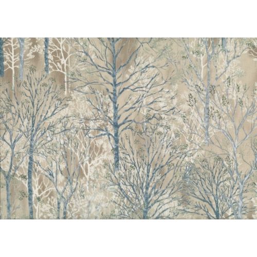 Lecien Centenary Collection 25th by Yoko Saito, tessuto marrone con alberi Lecien Corporation - 1