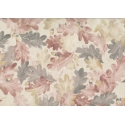 Lecien Centenary Collection 25th by Yoko Saito, tessuto fondo beige e foglie marroni e rosa Lecien Corporation - 1