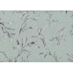 Lecien Centenary 25th by Yoko Saito, tessuto azzurro polvere con fili d'erba Lecien Corporation - 1