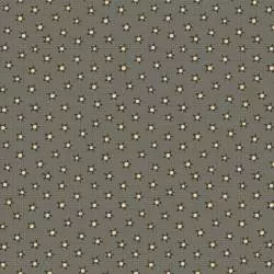 Henry Glass, On The 12th Day by Anni Downs - Tessuto verde polvere con Stelle - 110cm Henry Glass - 1