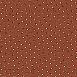 Henry Glass, On The 12th Day by Anni Downs - Tessuto Rosso con Stelle - 110cm Henry Glass - 1