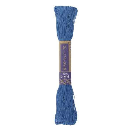 Filo di cotone per Sashiko blu cobalto da 20 mt Olympus - 1