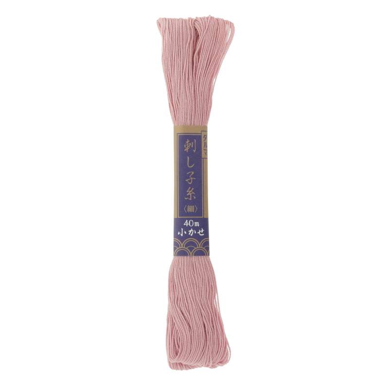 Filo di cotone per Sashiko rosa da 20 mt Olympus - 1