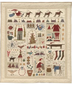 The Santa, The Tree, The Turkey & Me - Cartamodello BOM Quilt, Anni Downs Hatched and Patched - 1