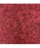 Moda Fabrics Marble Swirls, Tessuto Rosso Scuro con Ghirigori Moda Fabrics - 1