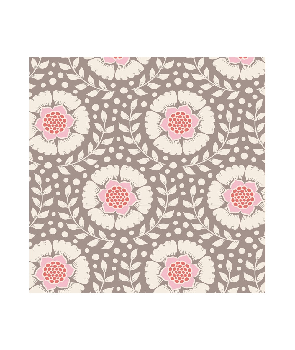 Tilda Maple Farm Wheatflower Umber, Tessuto Marrone Terra con Fori di Grano Tilda Fabrics - 1