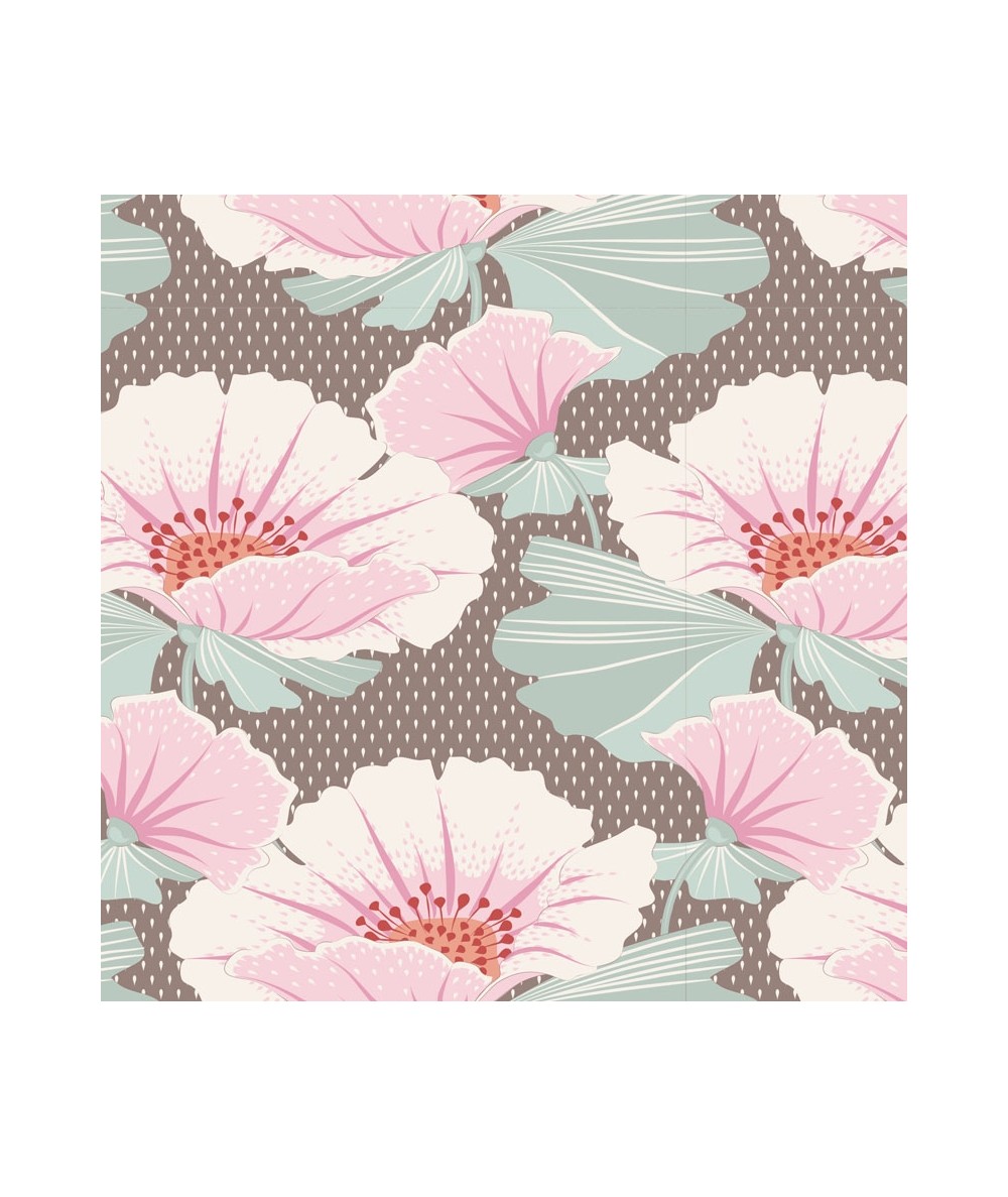 Tilda Maple Farm Gwendelyn Umber, Tessuto Marrone Terra con Fori Grandi Tilda Fabrics - 1