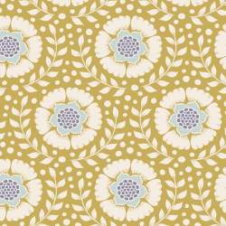 Tilda Maple Farm Wheatflower Dijon, Tessuto Giallo Senape con Fori di Grano Tilda Fabrics - 1