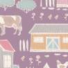 Tilda Tiny Farm Mauve, Tessuto Viola Malva Piccola Fattoria Tilda Fabrics - 1