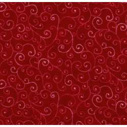 Moda Fabrics Marble Swirls, Tessuto Rosso con Ghirigori Moda Fabrics - 1