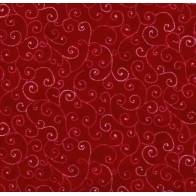 Moda Fabrics Marble Swirls, Tessuto Rosso con Ghirigori Moda Fabrics - 1