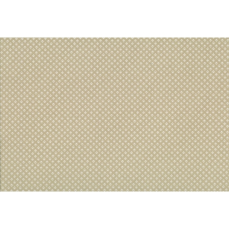 Lecien Madame Fleur by Jera Brandvig, tessuto beige con fiori astratti e pois dorati Lecien Corporation - 1