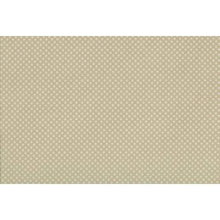 Lecien Madame Fleur by Jera Brandvig, tessuto beige con fiori astratti e pois dorati Lecien Corporation - 1