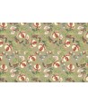 Lecien Madame Fleur by Jera Brandvig, tessuto beige con fiori e foglie Lecien Corporation - 1