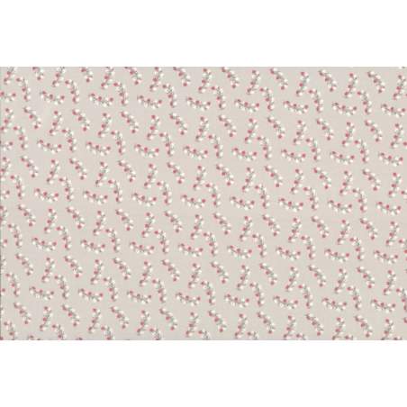 Lecien Madame Fleur by Jera Brandvig, tessuto beige con rami di rose Lecien Corporation - 1