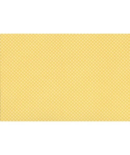 Lecien Madame Fleur by Jera Brandvig, tessuto giallo con fiori astratti e pois dorati Lecien Corporation - 1