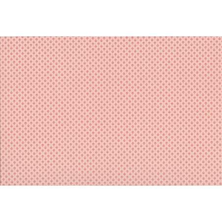 Lecien Madame Fleur by Jera Brandvig, tessuto rosa con fiori astratti e pois dorati Lecien Corporation - 1