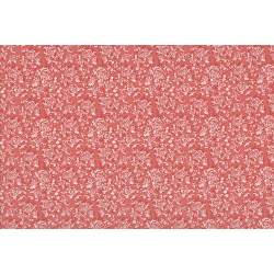 Lecien Madame Fleur by Jera Brandvig, tessuto rosso con campo di fiori Lecien Corporation - 1